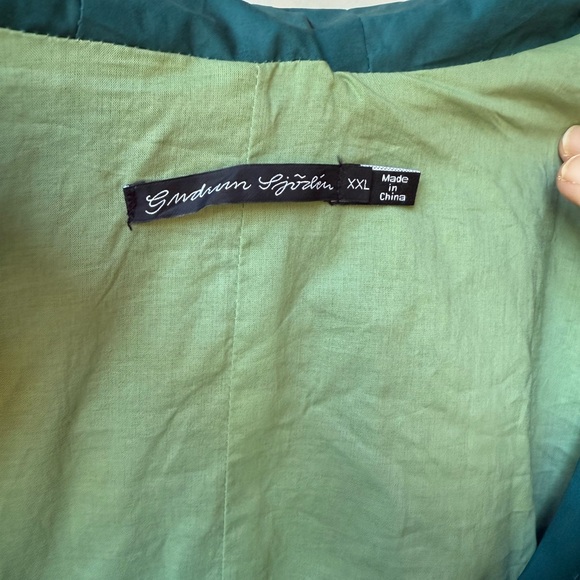 Gudrun Sjoden Jacket windbreaker rain anorak teal blue-green NWOT plus XXL 2X 3X - Picture 17 of 17